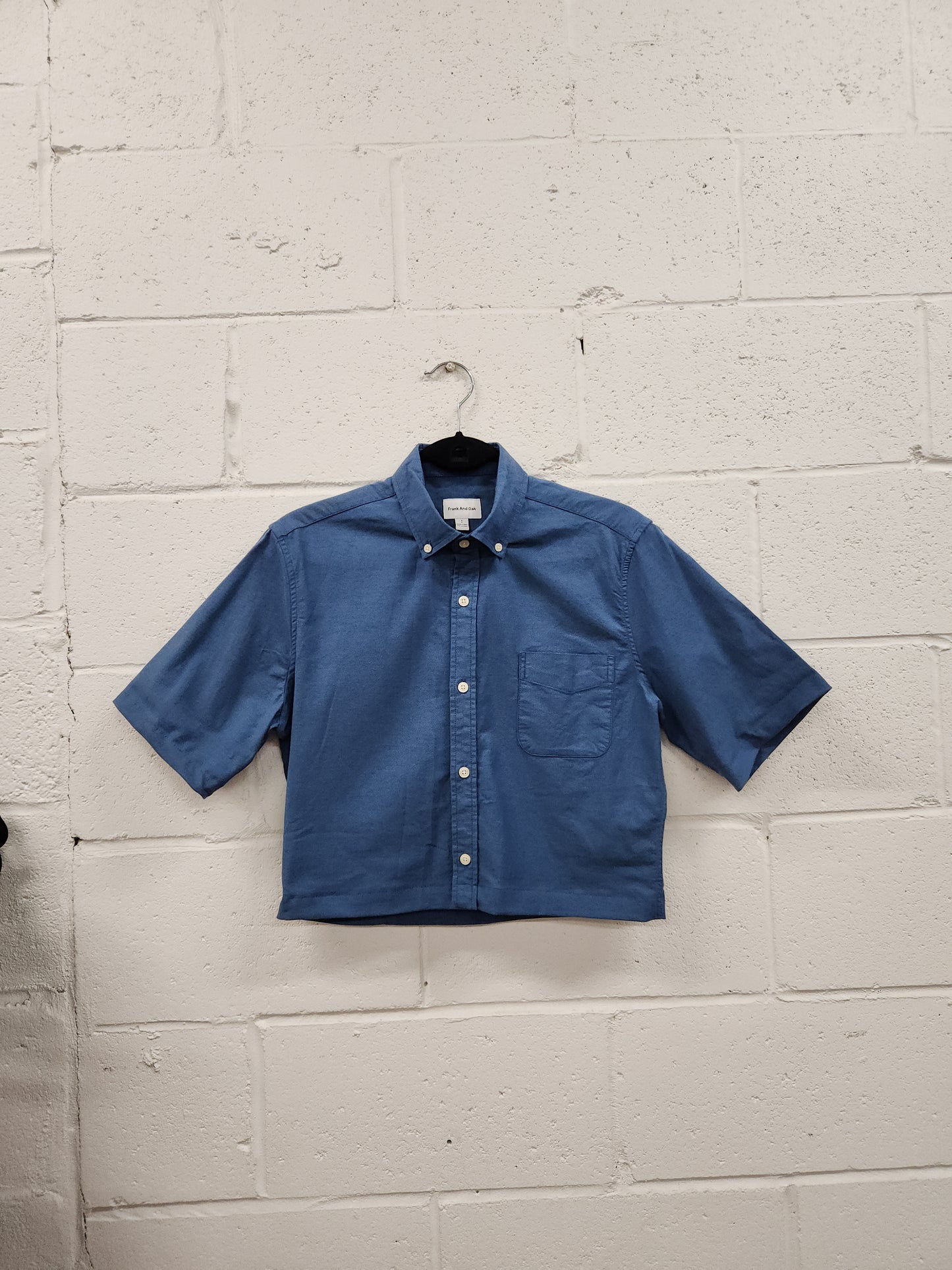 Upcycled Button Up - Blue