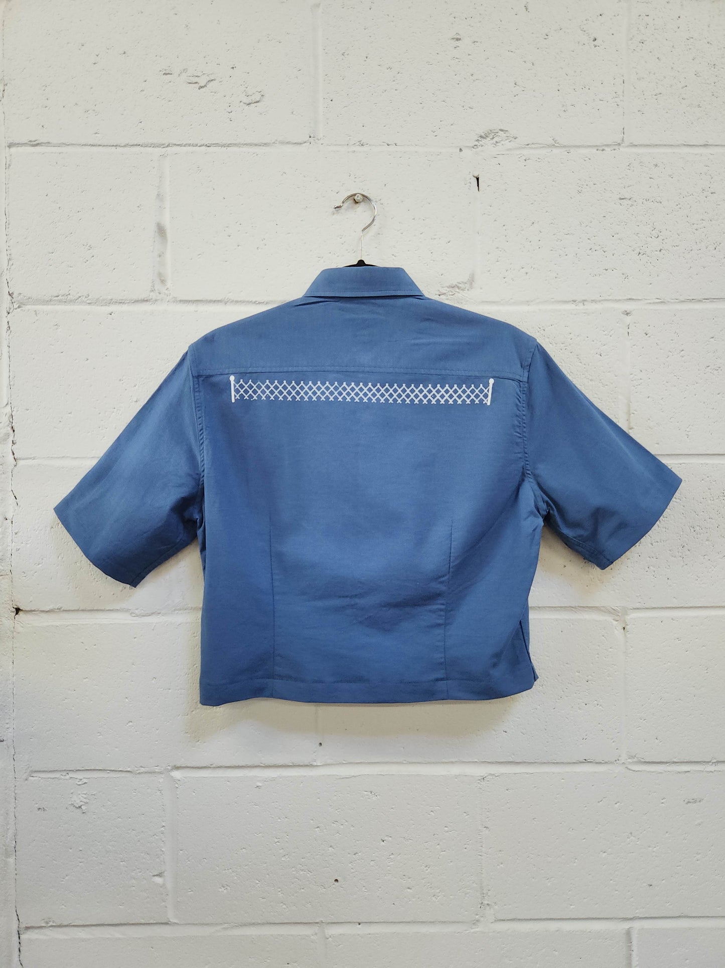 Upcycled Button Up - Blue