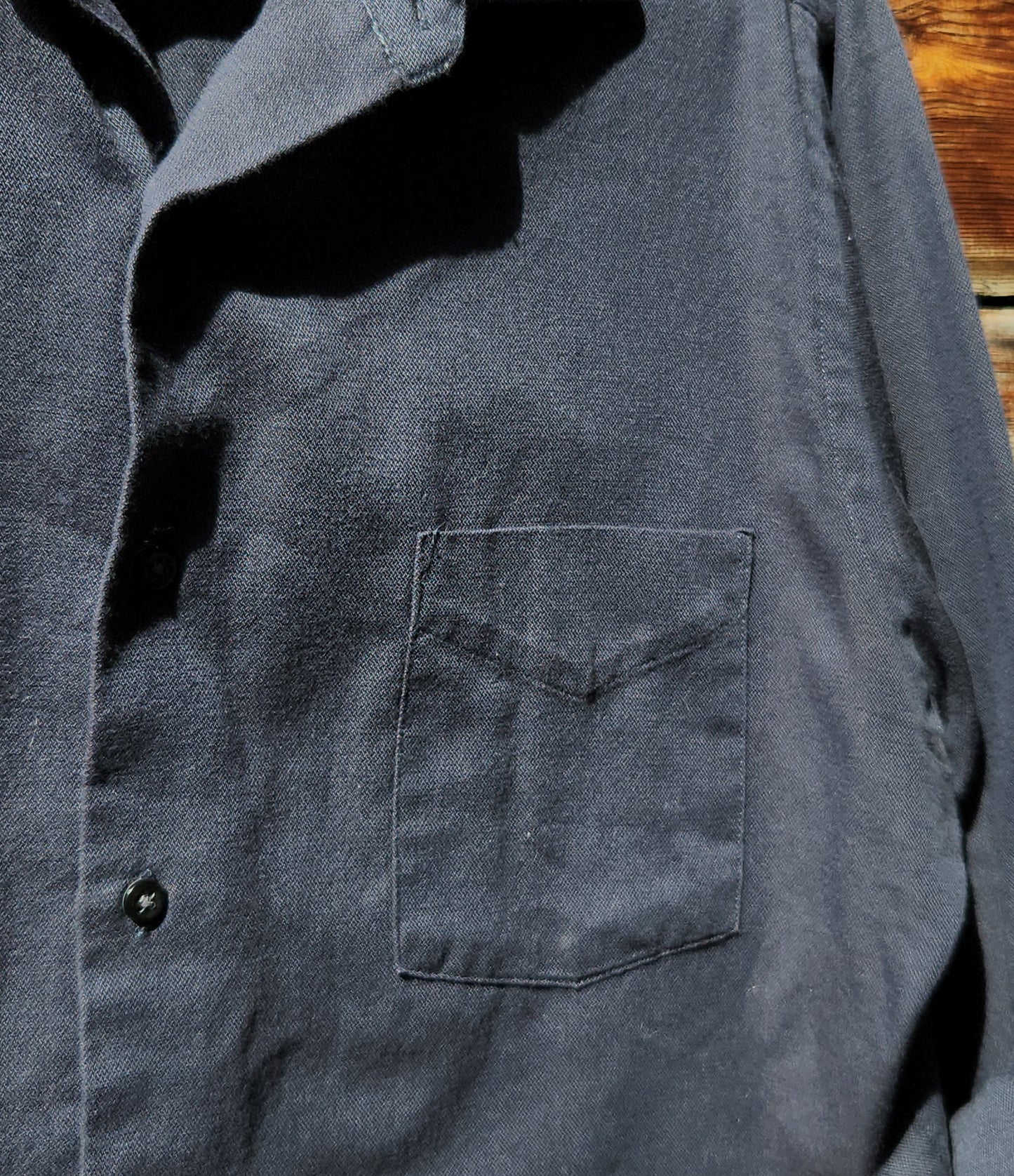 Vintage Upcycled Cropped Button Up
