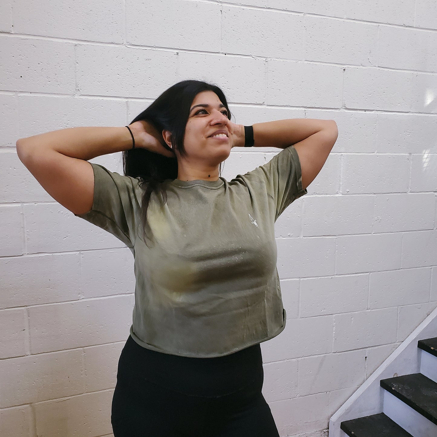 Signature Bleach Crop Tee (Two Colours)